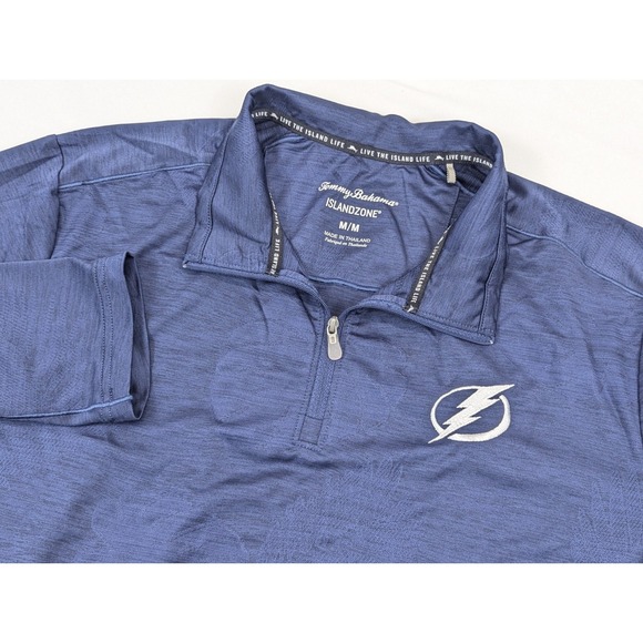 Tommy Bahama Other - Tommy Bahama Island Zone‎ 1/4 Zip Mens Medium Tampa Bay Lightning Hockey Floral